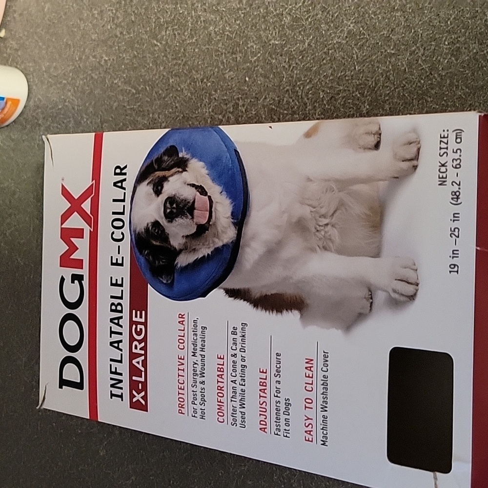 Inflatable e collar.